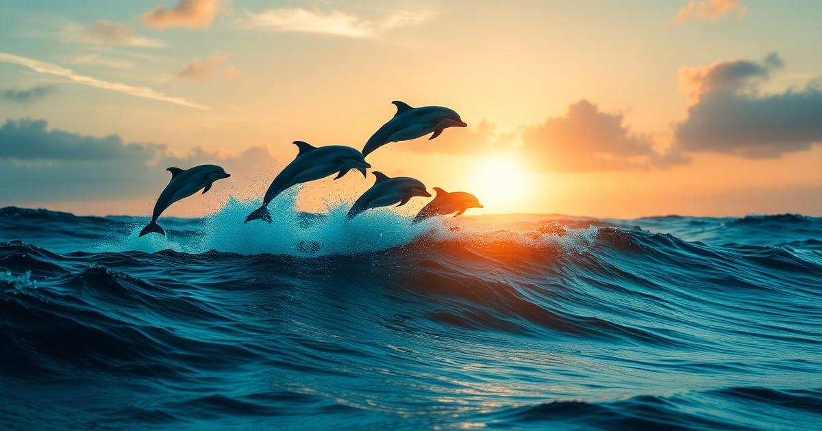 Dolphins over open ocean representing independent editorial freedom
